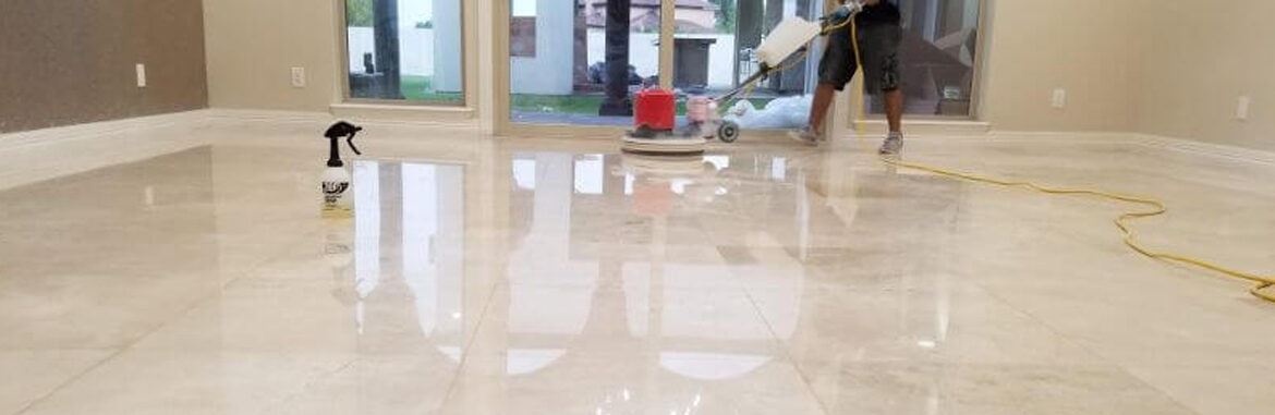 Tile and natural stone floor polishing